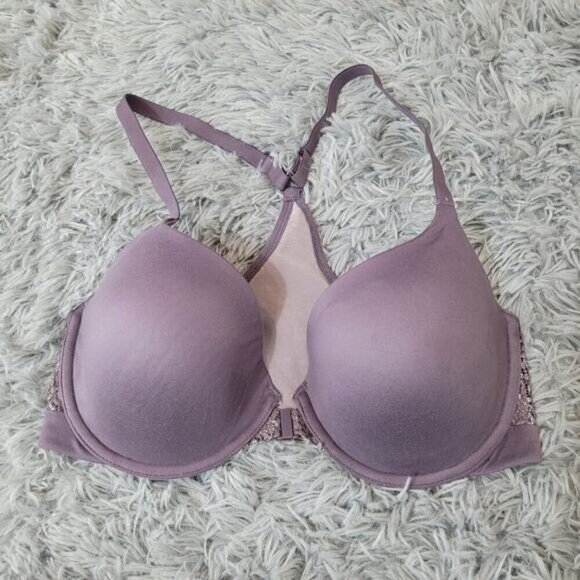 Body by Victoria's Secret Dusty Lavender Racerback Demi Bra - Size 32DD - Picture 2 of 6